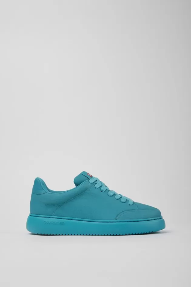 Best Sale Camper Blauwe Leren Damessneakers