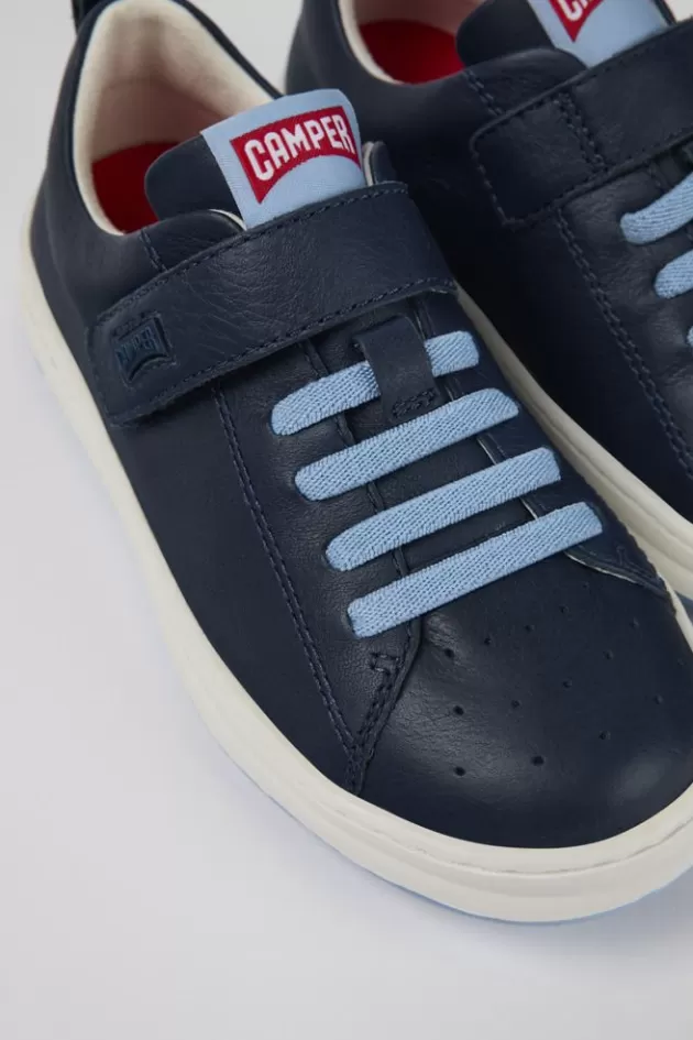 Cheap Camper Blauwe Leren Sneaker