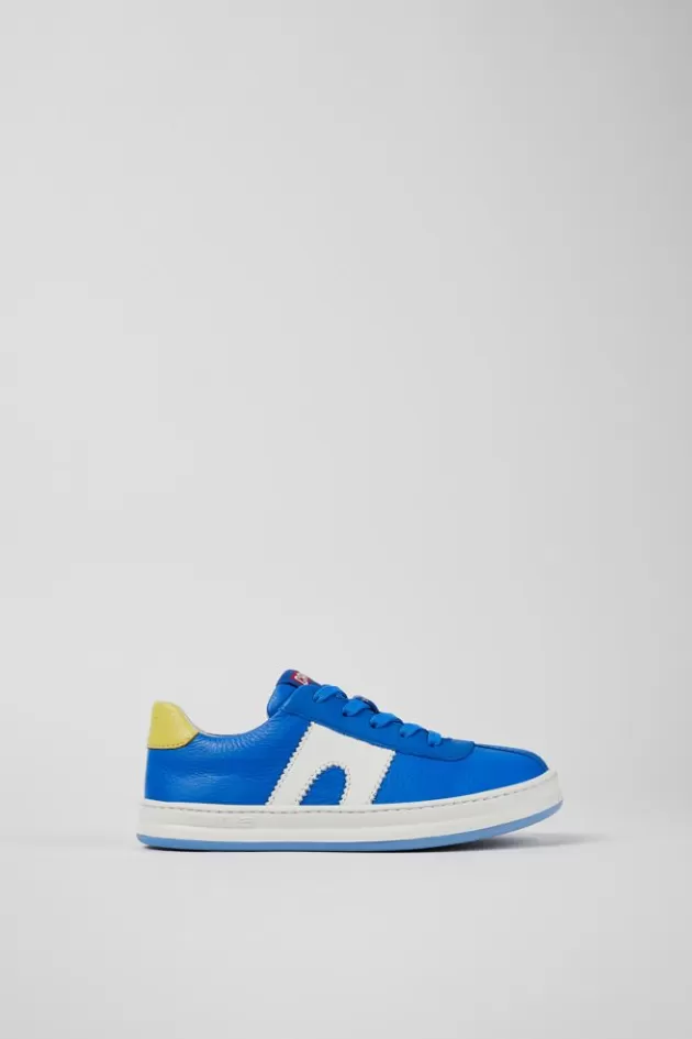 Best Sale Camper Blauwe Leren Sneaker