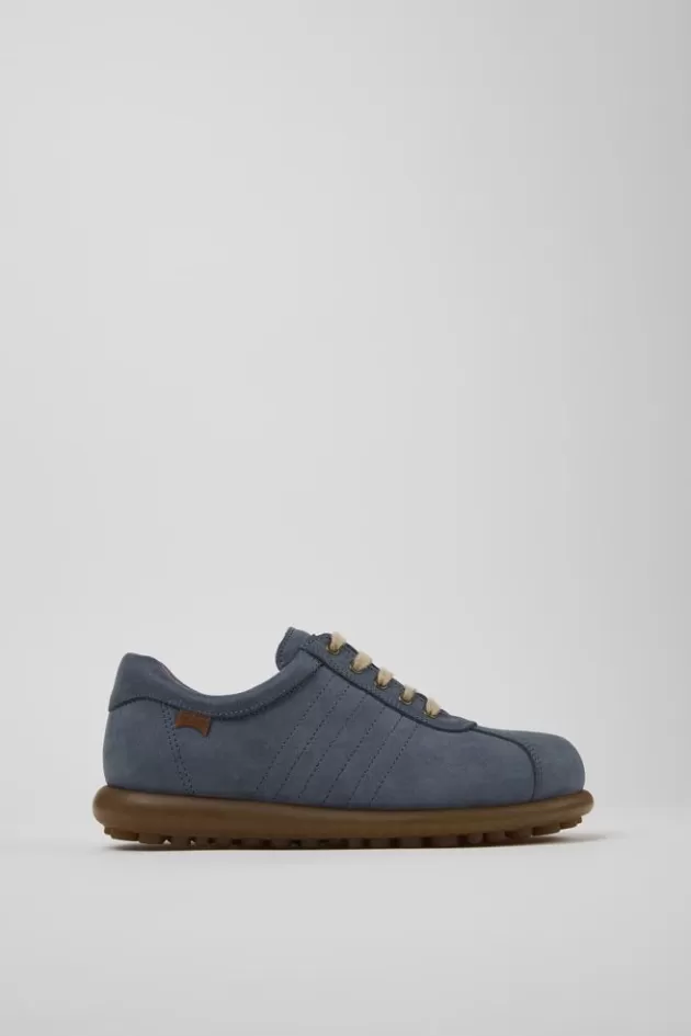 Best Sale Camper Blauwe Nubuck Schoen Voor Dames