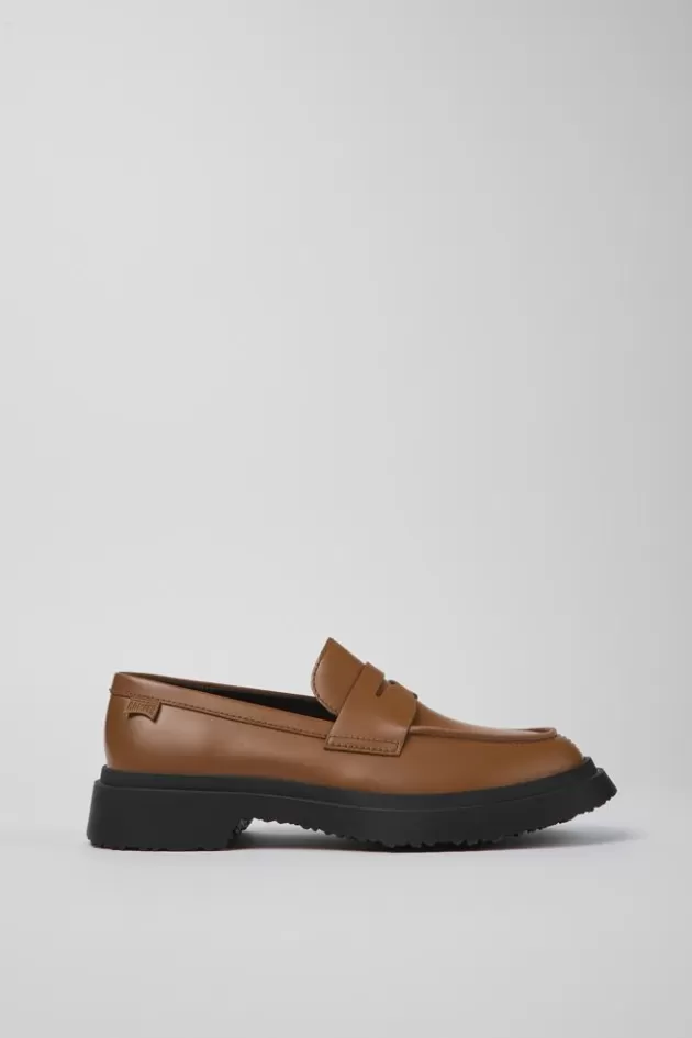 Store Camper Bruine Leren Damesloafers