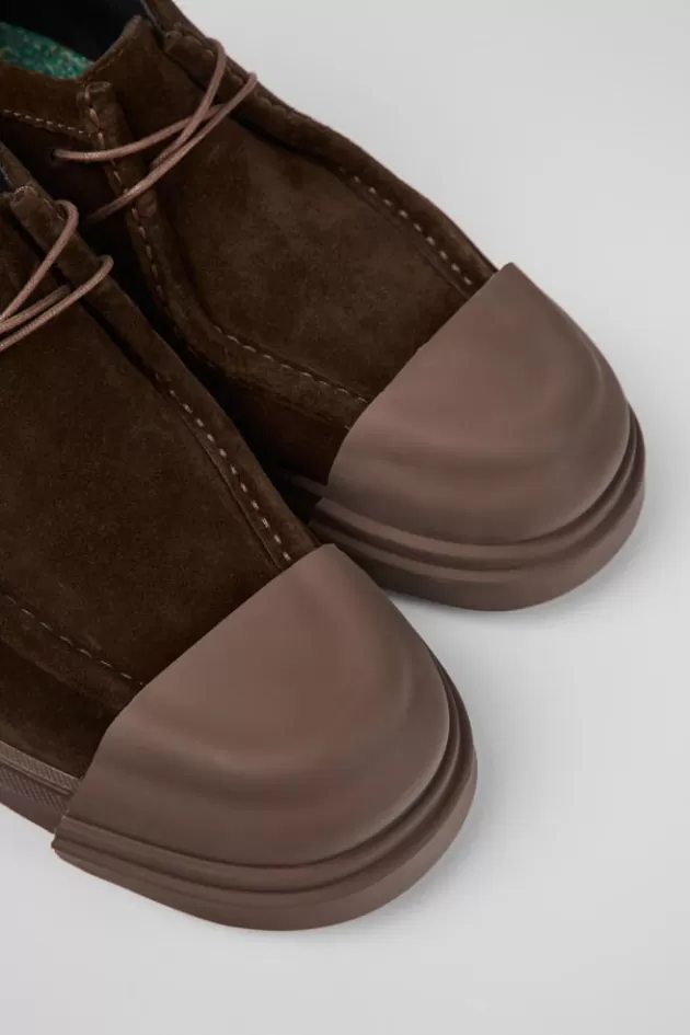 New Camper Bruine Nubuck Damesschoenen