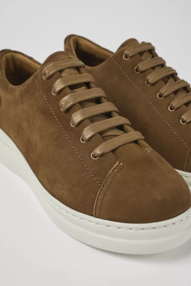 Best Sale Camper Bruine Nubuck Damessneakers