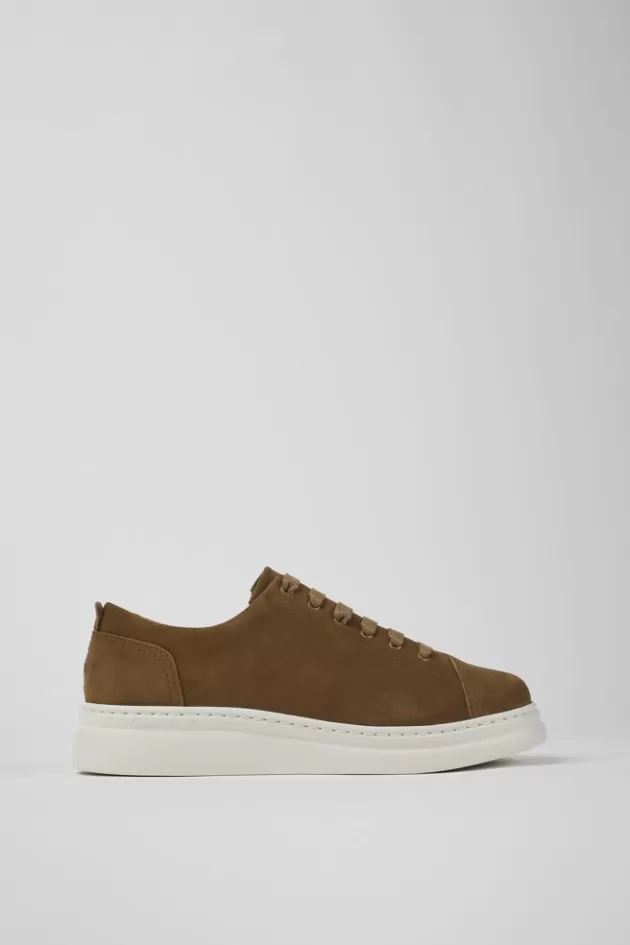 Best Sale Camper Bruine Nubuck Damessneakers