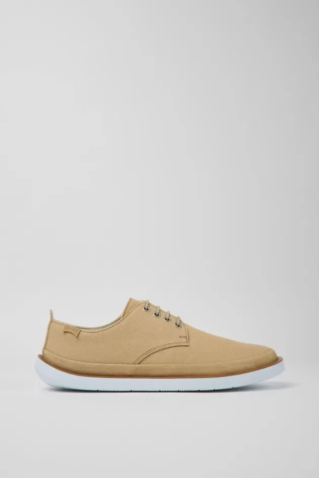 Sale Camper Bruine Stoffen En Nubuck Herenschoenen