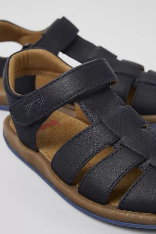 Cheap Camper Donkerblauwe Leren Kindersandalen