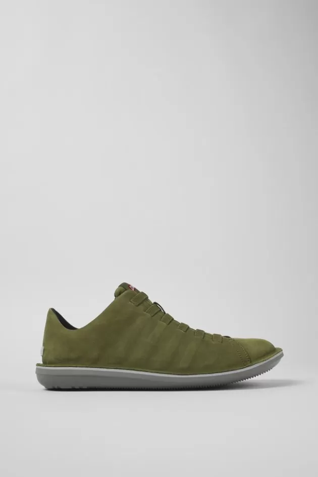 Best Camper Groene Lage Nubuck Sneaker Voor Heren