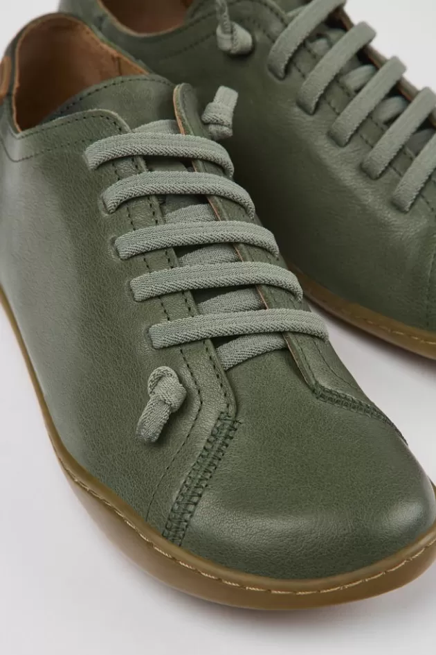 Clearance Camper Groene Leren Damesschoenen