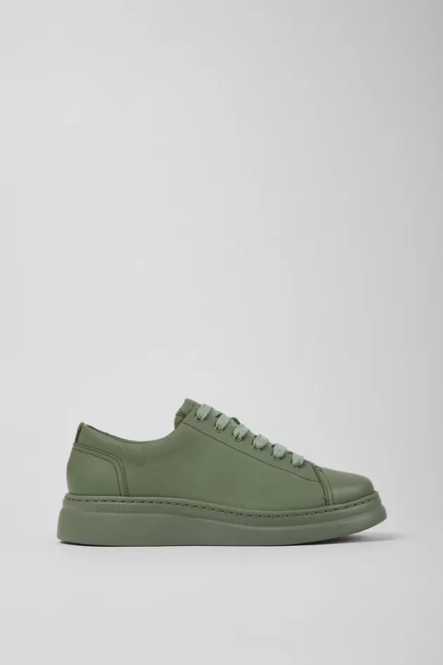 Best Camper Groene Leren Damessneakers