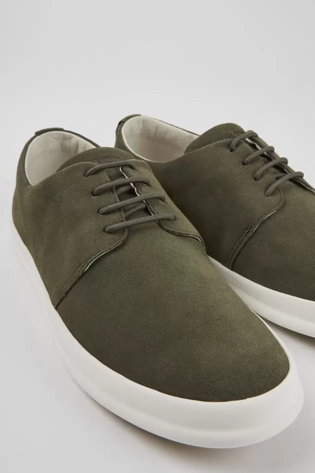 Best Camper Groene Nubuck Herenschoenen