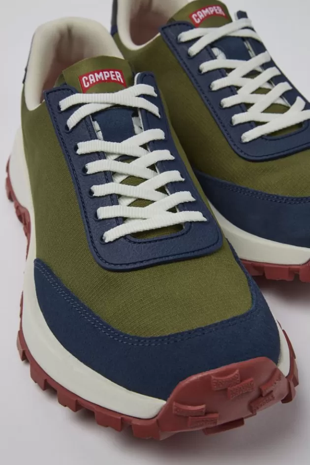 Best Camper Groene Sneaker Van Textiel/Nubuck Voor Heren