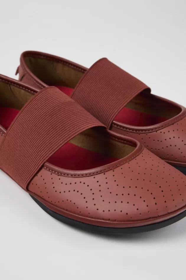 Outlet Camper Rode Leren Mary Jane-Schoen Voor Dames