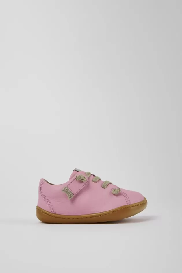 Cheap Camper Roze Leren Basketbalsneaker