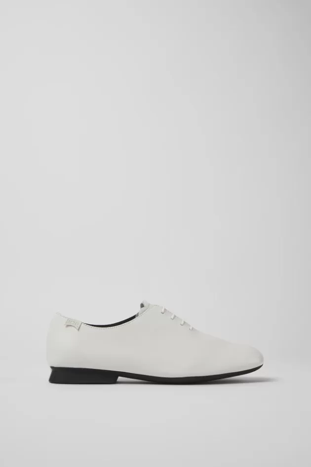 Online Camper Witte Leren Damesschoenen