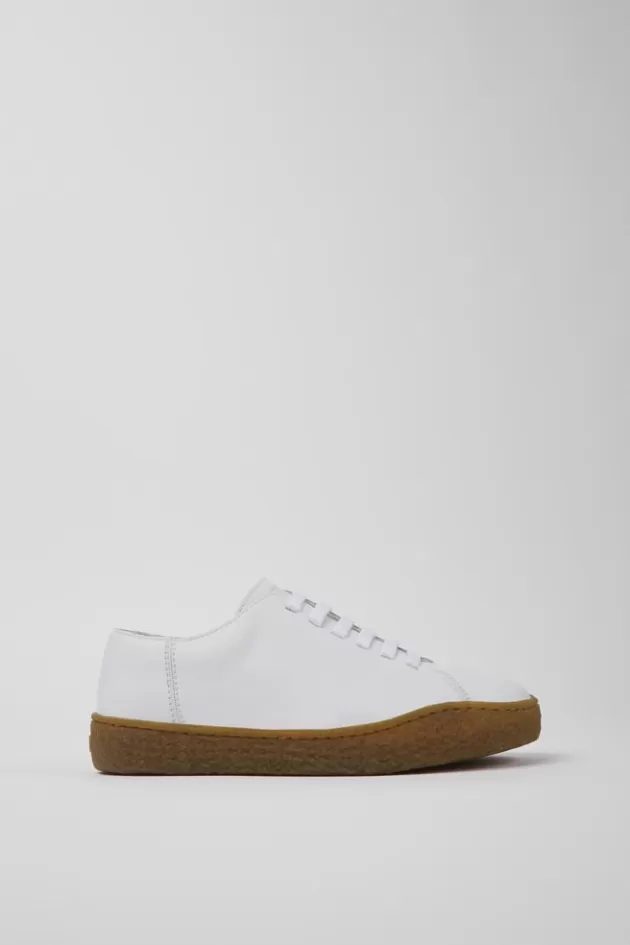 Discount Camper Witte Leren Damesschoenen