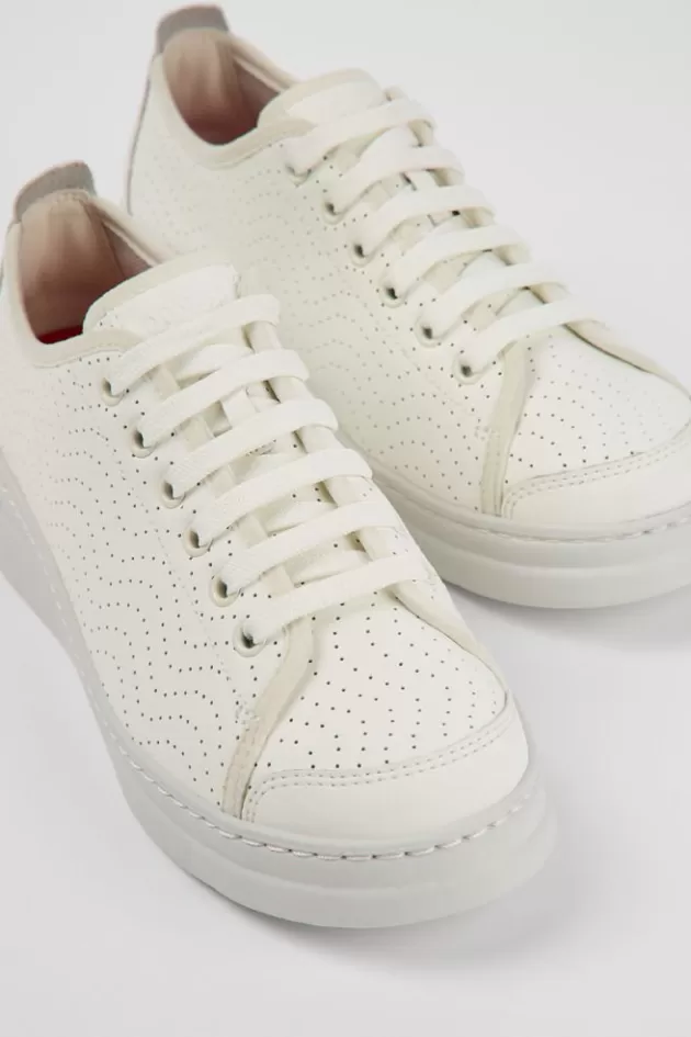 Store Camper Witte Leren Sneaker Voor Dames